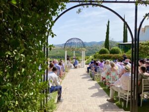 Beautiful wedding ceremony at Cortijo Bravo